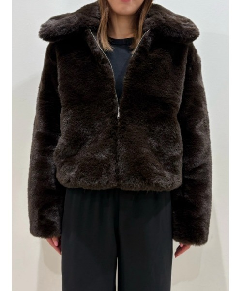 セール】リサイクル リラックスフィット フェイクファージャケット