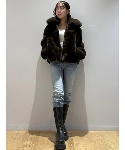 セール】リサイクル リラックスフィット フェイクファージャケット