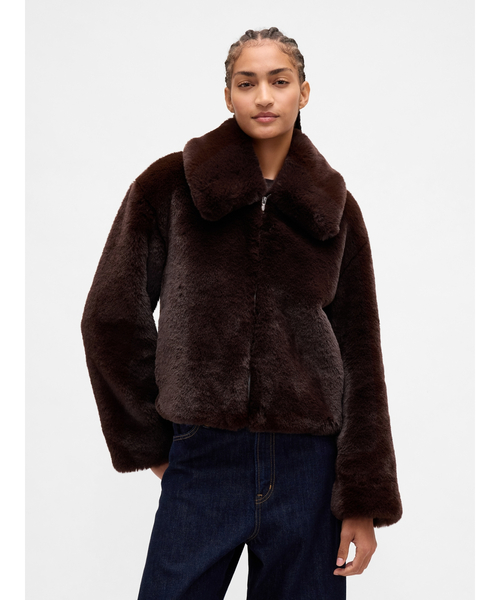 セール】リサイクル リラックスフィット フェイクファージャケット