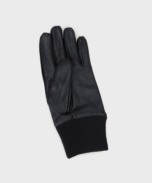 tk.TAKEO KIKUCHI（ティーケータケオキクチ）の「【本革】切替グローブ／スマホ対応（手袋・メンズ・ブラック系4/ブラック系3・00）」の4枚目の写真