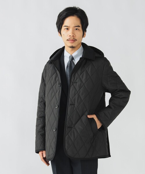 BEAMS HEART（ビームスハート）の「キルティング フード ブルゾン【撥水】（ブルゾン・メンズ・ブラック・MEDIUM/SMALL/X-LARGE/LARGE）」の4枚目の写真