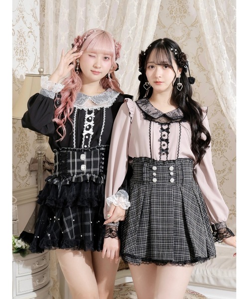 コムデギャルソン FACE 柄　ブラウス　絵画　リボン コムデギャルソン FACE 柄 ブラウス 絵画 リボン