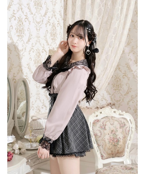 NOEMIE（ノエミー）の「メニーリボンデコルテレースブラウス（シャツ/ブラウス・レディース・ブラック/ピンク/A・M）」の21枚目の写真