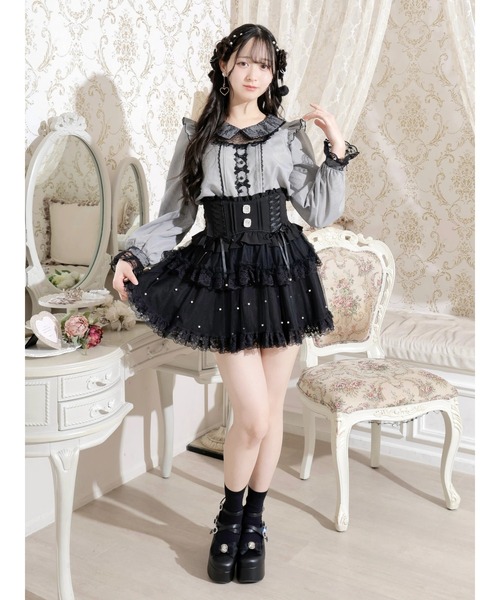 NOEMIE（ノエミー）の「メニーリボンデコルテレースブラウス（シャツ/ブラウス・レディース・ブラック/ピンク/A・M）」の13枚目の写真