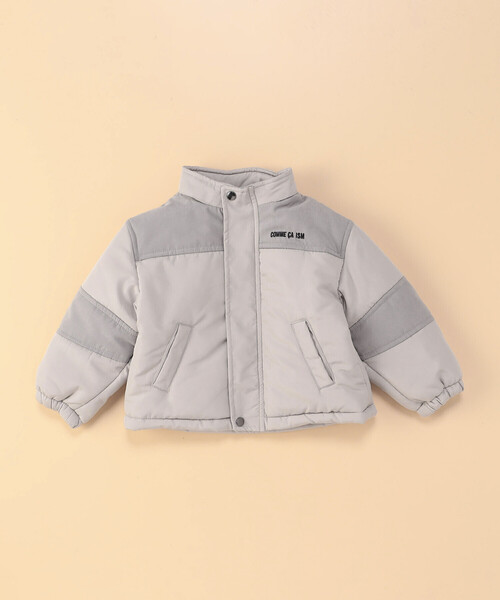 COMME CA ISM（コムサイズム）の「フード付き 中綿 ブルゾン (ベビーサイズ)（ブルゾン・キッズ・ブラック/ライトグレー・80-90cm）」の5枚目の写真