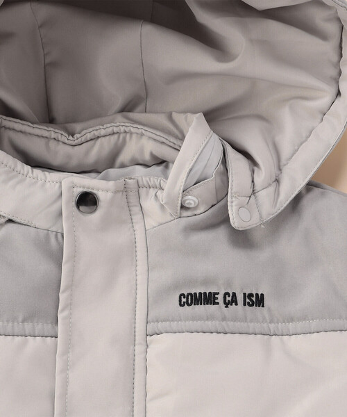 COMME CA ISM（コムサイズム）の「フード付き 中綿 ブルゾン (ベビーサイズ)（ブルゾン・キッズ・ブラック/ライトグレー・80-90cm）」の7枚目の写真