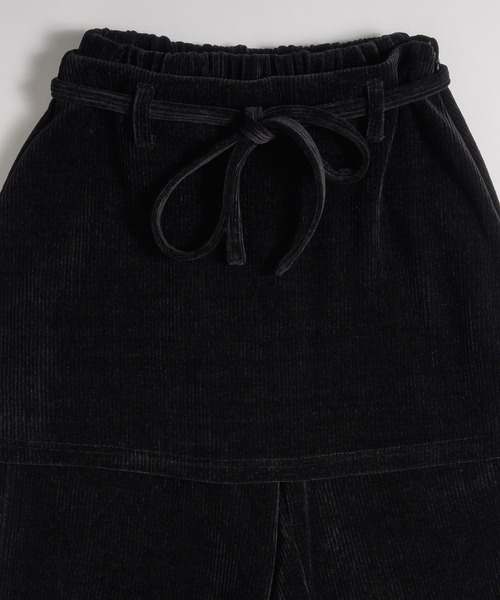 set item】velour corduroy skirt & easy pants / ベロアコール