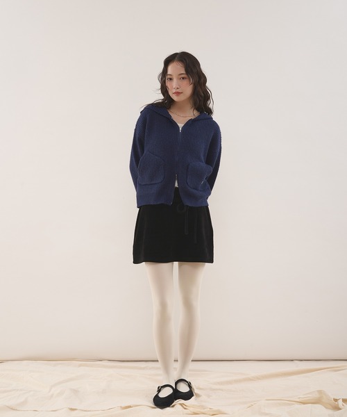 MUHET(ミュエータ)の「【set item】velour corduroy skirt & easy pants / ベロアコールスカート&イージーパンツセット(その他パンツ・レディース・ブラック/ブラウン・SMALL/LARGE/MEDIUM)」の10枚目の写真