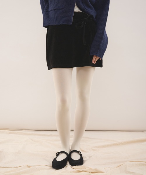 MUHET(ミュエータ)の「【set item】velour corduroy skirt & easy pants / ベロアコールスカート&イージーパンツセット(その他パンツ・レディース・ブラック/ブラウン・SMALL/LARGE/MEDIUM)」の9枚目の写真