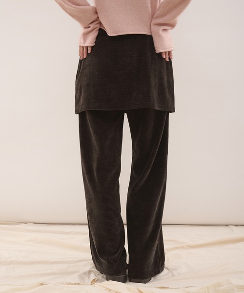 MUHET（ミュエータ）の「【set item】velour corduroy skirt & easy