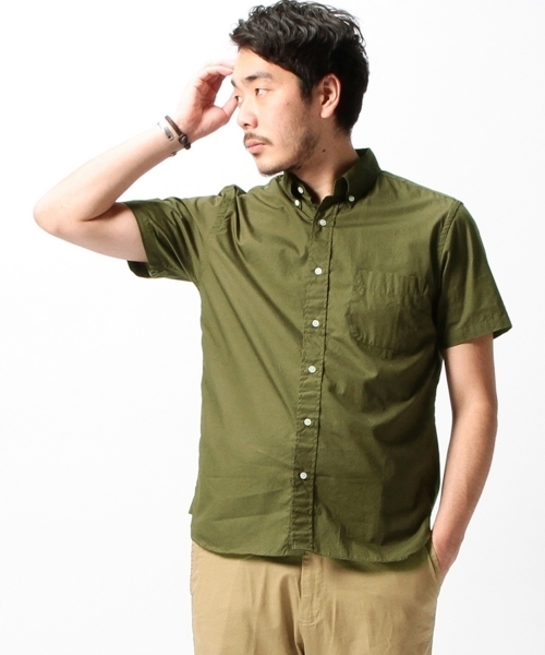 BEAMS PLUS（ビームスプラス）の「BEAMS PLUS / カラーブロード ボタンダウンシャツ（シャツ/ブラウス・メンズ・ネイビー/ロイヤルブルー/オリーブ/ピンク/ベージュ/オフホワイト・LARGE/SMALL/MEDIUM/X-LARGE/XX-LARGE/X-SMALL）」の13枚目の写真