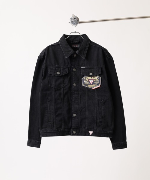 GUESS JEANS（ゲスジーンズ）の「GUESS JEANS GJ MENS OVERSIZE TRUCKER JACKET ゲス オーバーサイズ・デニム・トラッカー・ジャケット（デニムジャケット・メンズ・ブラック・XL/M/L）」の11枚目の写真
