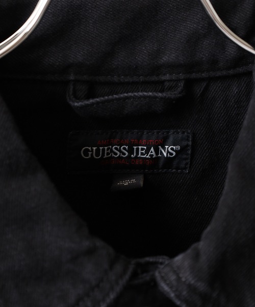 GUESS JEANS（ゲスジーンズ）の「GUESS JEANS GJ MENS OVERSIZE TRUCKER JACKET ゲス オーバーサイズ・デニム・トラッカー・ジャケット（デニムジャケット・メンズ・ブラック・XL/M/L）」の12枚目の写真