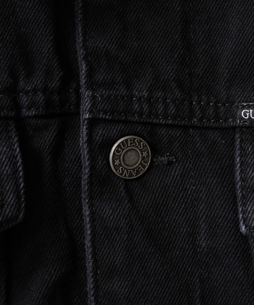 GUESS JEANS（ゲスジーンズ）の「GUESS JEANS GJ MENS OVERSIZE TRUCKER JACKET ゲス オーバーサイズ・デニム・トラッカー・ジャケット（デニムジャケット・メンズ・ブラック・XL/M/L）」の17枚目の写真