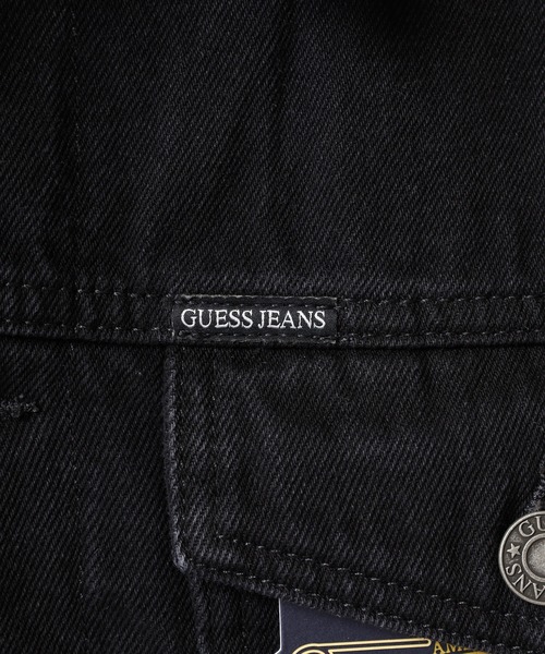 GUESS JEANS（ゲスジーンズ）の「GUESS JEANS GJ MENS OVERSIZE TRUCKER JACKET ゲス オーバーサイズ・デニム・トラッカー・ジャケット（デニムジャケット・メンズ・ブラック・XL/M/L）」の16枚目の写真