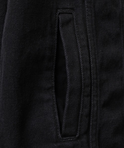 GUESS JEANS（ゲスジーンズ）の「GUESS JEANS GJ MENS OVERSIZE TRUCKER JACKET ゲス オーバーサイズ・デニム・トラッカー・ジャケット（デニムジャケット・メンズ・ブラック・XL/M/L）」の18枚目の写真