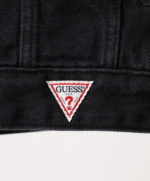 GUESS JEANS（ゲスジーンズ）の「GUESS JEANS GJ MENS OVERSIZE TRUCKER JACKET ゲス オーバーサイズ・デニム・トラッカー・ジャケット（デニムジャケット・メンズ・ブラック・XL/M/L）」の19枚目の写真