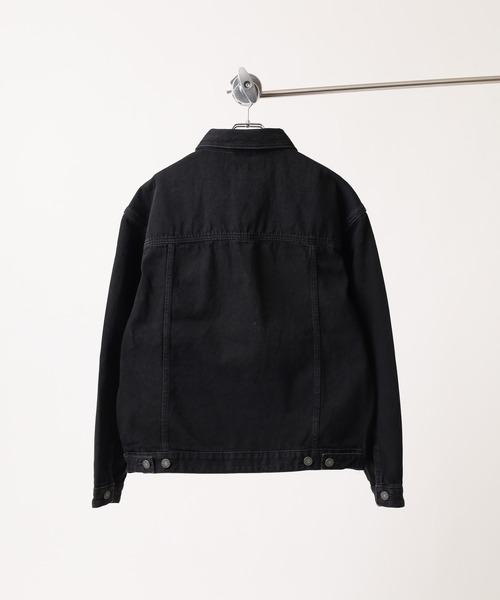 GUESS JEANS（ゲスジーンズ）の「GUESS JEANS GJ MENS OVERSIZE TRUCKER JACKET ゲス オーバーサイズ・デニム・トラッカー・ジャケット（デニムジャケット・メンズ・ブラック・XL/M/L）」の20枚目の写真