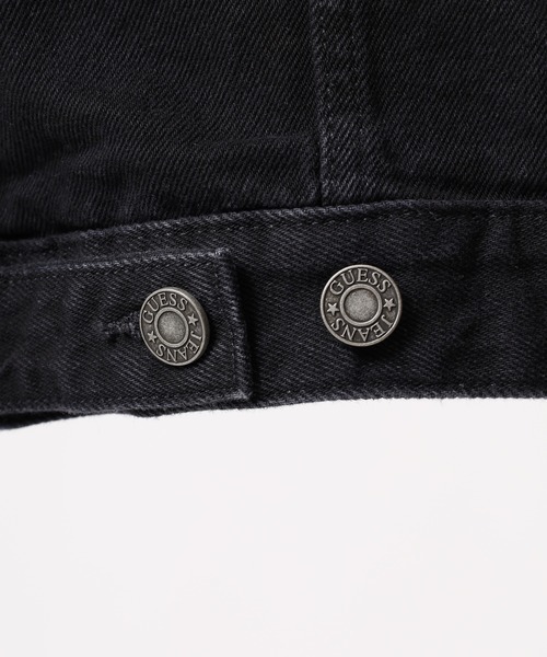 GUESS JEANS（ゲスジーンズ）の「GUESS JEANS GJ MENS OVERSIZE TRUCKER JACKET ゲス オーバーサイズ・デニム・トラッカー・ジャケット（デニムジャケット・メンズ・ブラック・XL/M/L）」の21枚目の写真