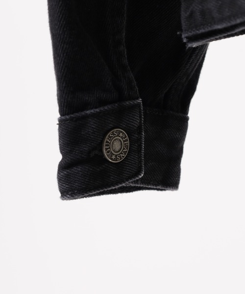 GUESS JEANS（ゲスジーンズ）の「GUESS JEANS GJ MENS OVERSIZE TRUCKER JACKET ゲス オーバーサイズ・デニム・トラッカー・ジャケット（デニムジャケット・メンズ・ブラック・XL/M/L）」の22枚目の写真