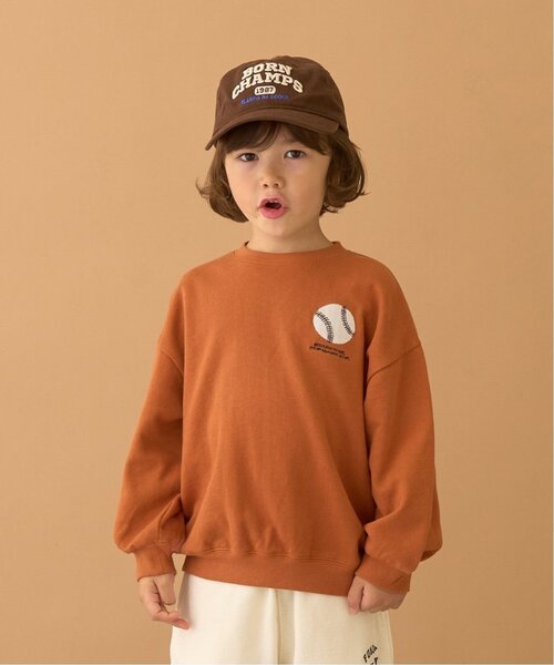 b・ROOM（ビールーム）の「【毛玉バイバイ裏毛】スポーツモチーフアソートスウェット（スウェット・キッズ・ブラック/ブルーグレー/オートミール/レンガ・150cm/130cm/140cm/110cm/120cm/100cm）」の4枚目の写真