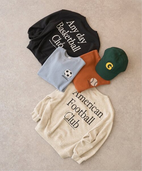 b・ROOM（ビールーム）の「【毛玉バイバイ裏毛】スポーツモチーフアソートスウェット（スウェット・キッズ・ブラック/ブルーグレー/オートミール/レンガ・150cm/130cm/140cm/110cm/120cm/100cm）」の19枚目の写真