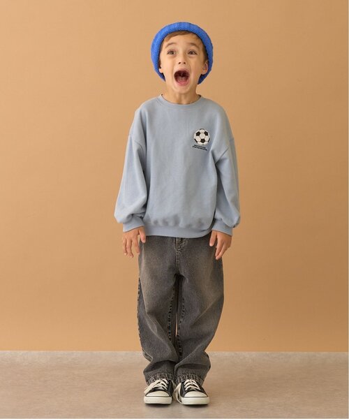 b・ROOM（ビールーム）の「【毛玉バイバイ裏毛】スポーツモチーフアソートスウェット（スウェット・キッズ・ブラック/ブルーグレー/オートミール/レンガ・150cm/130cm/140cm/110cm/120cm/100cm）」の6枚目の写真