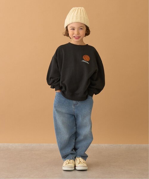 b・ROOM（ビールーム）の「【毛玉バイバイ裏毛】スポーツモチーフアソートスウェット（スウェット・キッズ・ブラック/ブルーグレー/オートミール/レンガ・150cm/130cm/140cm/110cm/120cm/100cm）」の9枚目の写真