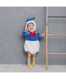 Disney（ディズニー）の「ディズニー 長袖たまごオール フード付き フリース（ロンパース・キッズ）」