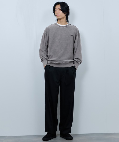 NAVY(ネイビー)の「NAVY ヘビースウェイト ヴィンテージ加工 裏毛クルーネックスウェット(スウェット・メンズ・ブラウン/ネイビー/スミクロ/グレー・XL/L/M)」の12枚目の写真