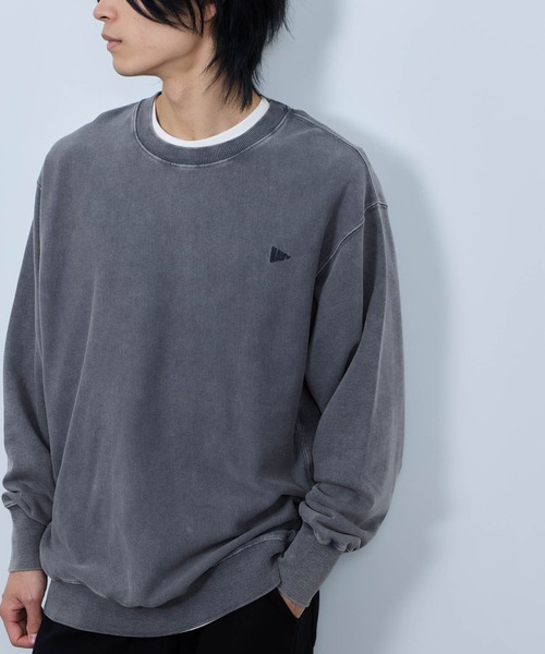 NAVY(ネイビー)の「NAVY ヘビースウェイト ヴィンテージ加工 裏毛クルーネックスウェット(スウェット・メンズ・ブラウン/ネイビー/スミクロ/グレー・XL/L/M)」の13枚目の写真