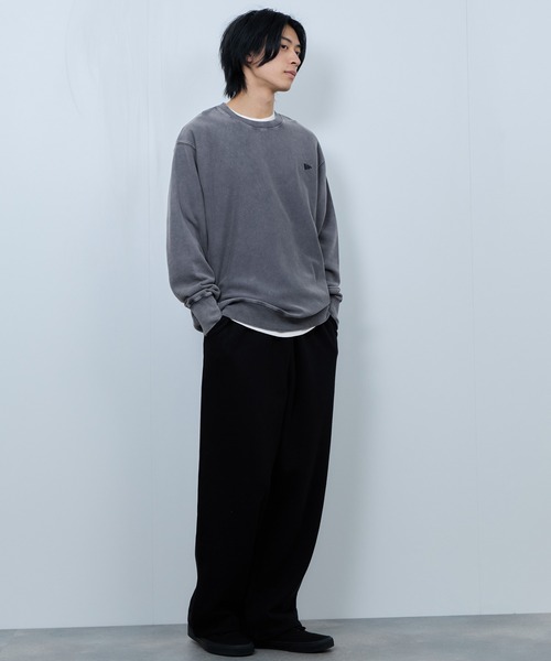NAVY(ネイビー)の「NAVY ヘビースウェイト ヴィンテージ加工 裏毛クルーネックスウェット(スウェット・メンズ・ブラウン/ネイビー/スミクロ/グレー・XL/L/M)」の15枚目の写真