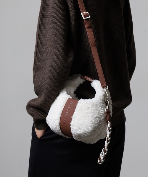 HUNTER ブークレ ミニ クロスボディ（ボディバッグ/ウエストポーチ