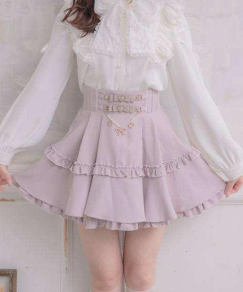 ROJITA（ロジータ）の「ウエストリボンデザインスカート（スカート・レディース・ピンク/ホワイト/ブラック・FREE）」の3枚目の写真