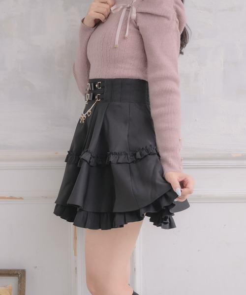 ROJITA（ロジータ）の「ウエストリボンデザインスカート（スカート・レディース・ピンク/ホワイト/ブラック・FREE）」の21枚目の写真