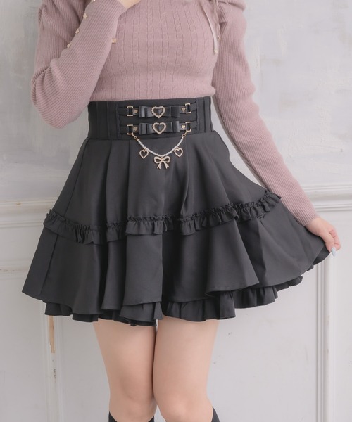 ROJITA（ロジータ）の「ウエストリボンデザインスカート（スカート・レディース・ピンク/ホワイト/ブラック・FREE）」の13枚目の写真