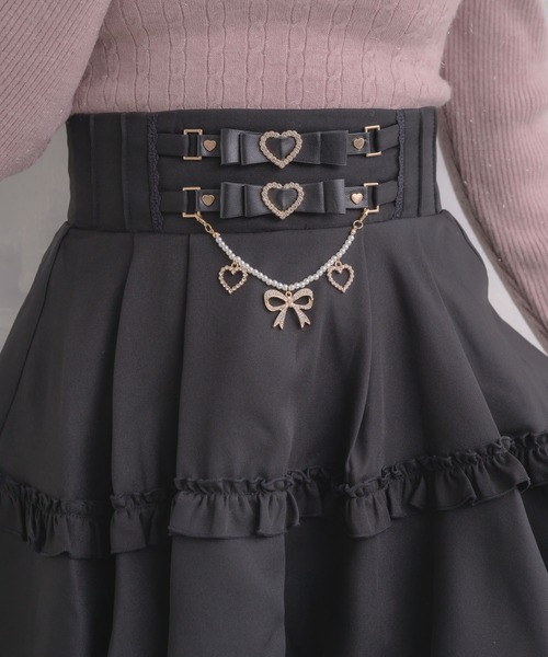 ROJITA（ロジータ）の「ウエストリボンデザインスカート（スカート・レディース・ピンク/ホワイト/ブラック・FREE）」の17枚目の写真