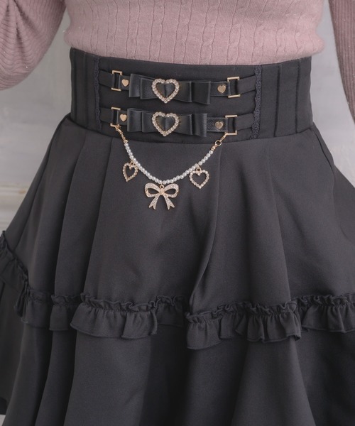 ROJITA（ロジータ）の「ウエストリボンデザインスカート（スカート・レディース・ピンク/ホワイト/ブラック・FREE）」の18枚目の写真