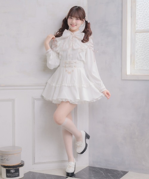 ROJITA（ロジータ）の「ウエストリボンデザインスカート（スカート・レディース・ピンク/ホワイト/ブラック・FREE）」の14枚目の写真