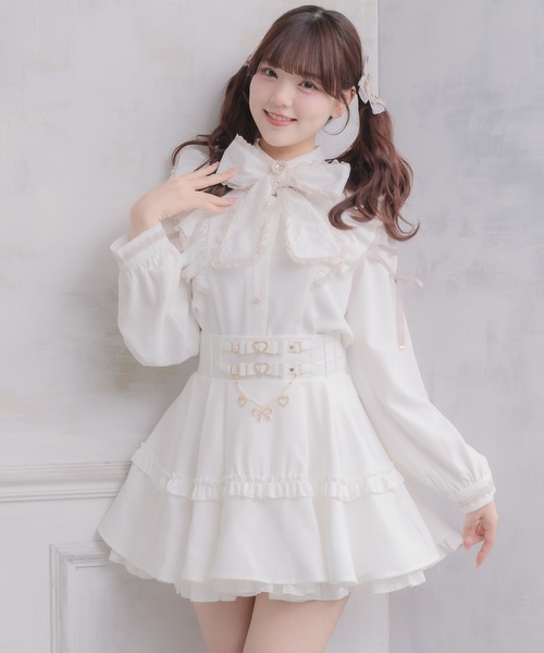 ROJITA（ロジータ）の「ウエストリボンデザインスカート（スカート・レディース・ピンク/ホワイト/ブラック・FREE）」の10枚目の写真