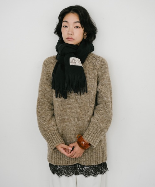 THEATRE PRODUCTS(シアタープロダクツ)の「THEATRE PRODUCTS シンボルマークタグストール(ストール/ショール・レディース・ブラック/サックスブルー/グレイッシュベージュ・FREE)」の19枚目の写真