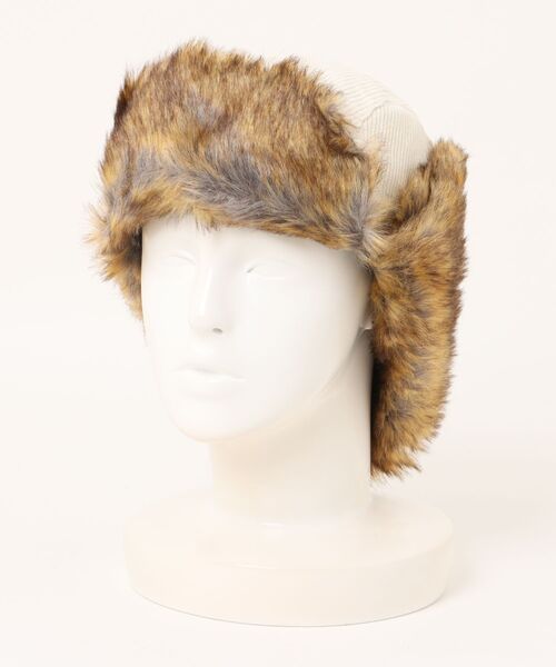 SPINNS(スピンズ)の「2WAYコーデュロイフライトキャップ/防寒/耳当て付き/アビエーター棒/ユニセックス(キャップ・メンズ・ホワイト/ブラック/ピンク・ONESIZE)」の15枚目の写真