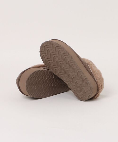 algy（アルジー）の「ALGY スリッポンデザイン 厚底 ミュール ムートンブーツ（ブーツ・キッズ・ブラウン/ブラック/キャメル・24.0cm/23.0cm/22.0cm/21.0cm/20.0cm）」の5枚目の写真