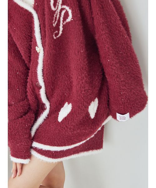 ラメフェザーカーディガン（ルームウェア/パジャマ）｜gelato pique