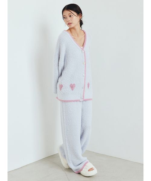 セール】ラメフェザーカーディガン（ルームウェア/パジャマ）｜gelato