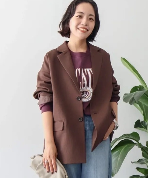 CLASS ブラウン テーラードジャケットpoolbyclass 堀切 CLASS ブラウン テーラードジャケットpoolbyclass 堀切 CLASS（クラス