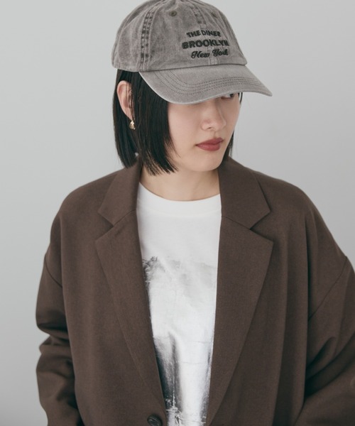 AMERICAN HOLIC(アメリカンホリック)の「BIGサイズテーラージャケット(テーラードジャケット・レディース・アイボリー/ブラウン・FREE)」の22枚目の写真