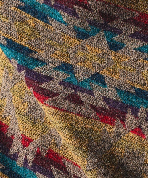 Healthknit Product(ヘルスニットプロダクト)の「Healthknit Product ヘルスニットプロダクト コヨーテ 刺繍 オルテガ柄 ジャケット(GW)(その他アウター・メンズ・ブラック/ブラウン・L/M/XL)」の19枚目の写真