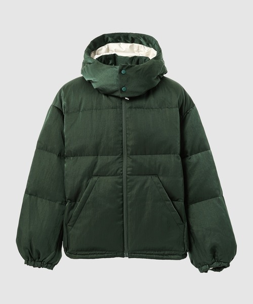 DIGAWEL(ディガウェル)の「Hoodie puffer jacket(F/CE.×DIGAWEL)(ダウンジャケット/コート・メンズ・グリーン/ブラック・2(M))」の1枚目の写真