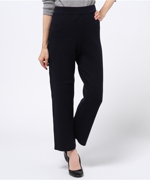 Kastane（カスタネ）の「ミラノリブニットパンツ（その他パンツ・レディース・グレー/ネイビー・FREE）」の13枚目の写真